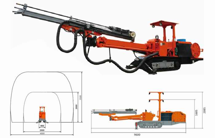 調(diào)整大小 CMJ1-15煤礦用液壓單臂掘進鉆車